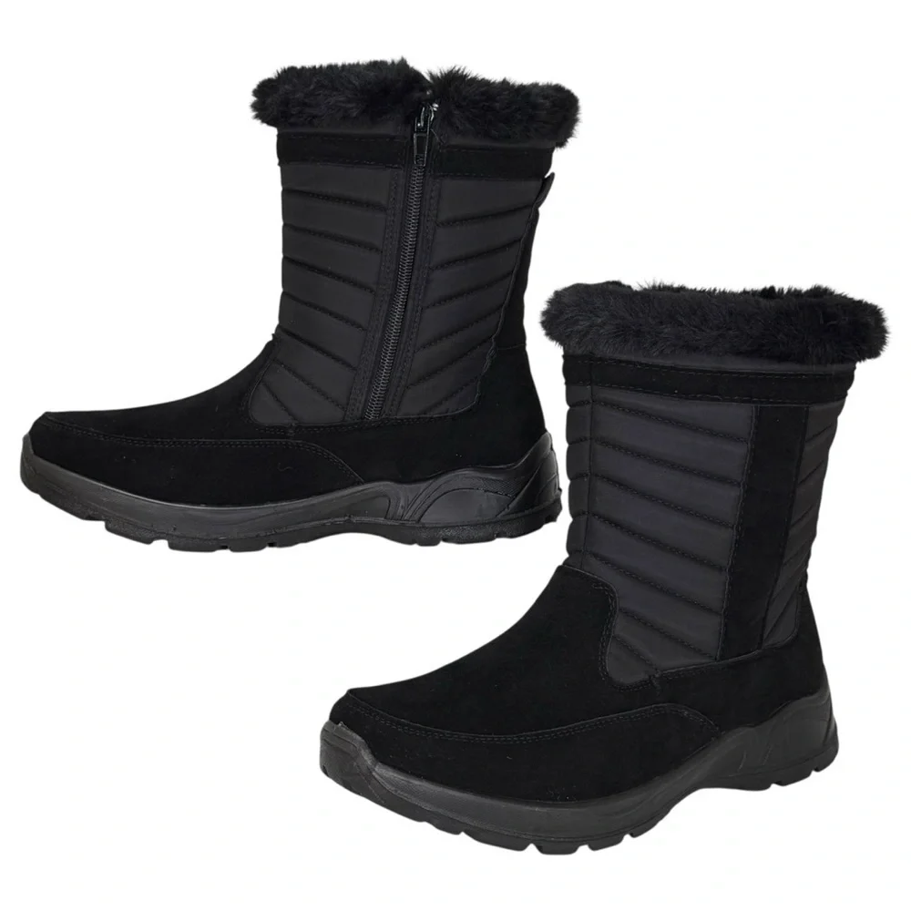 Easy Street Frazer Black Waterproof Womens Boots Size 7.5M